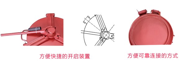 粉罐車外三爪人孔蓋性能特點