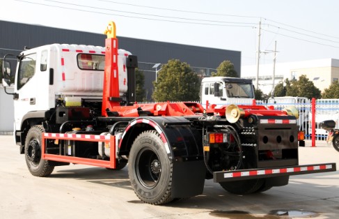 14噸福田瑞沃金剛ES5單橋勾臂垃圾車_HDW5185ZXXBJ6型車廂可卸式垃圾車